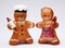 Ceramic Baking Gingerbread Salt & Pepper Shakers, Home Décor, Gift for Her, Gift for Mom, Kitchen Décor, Bakery Décor, Café Décor